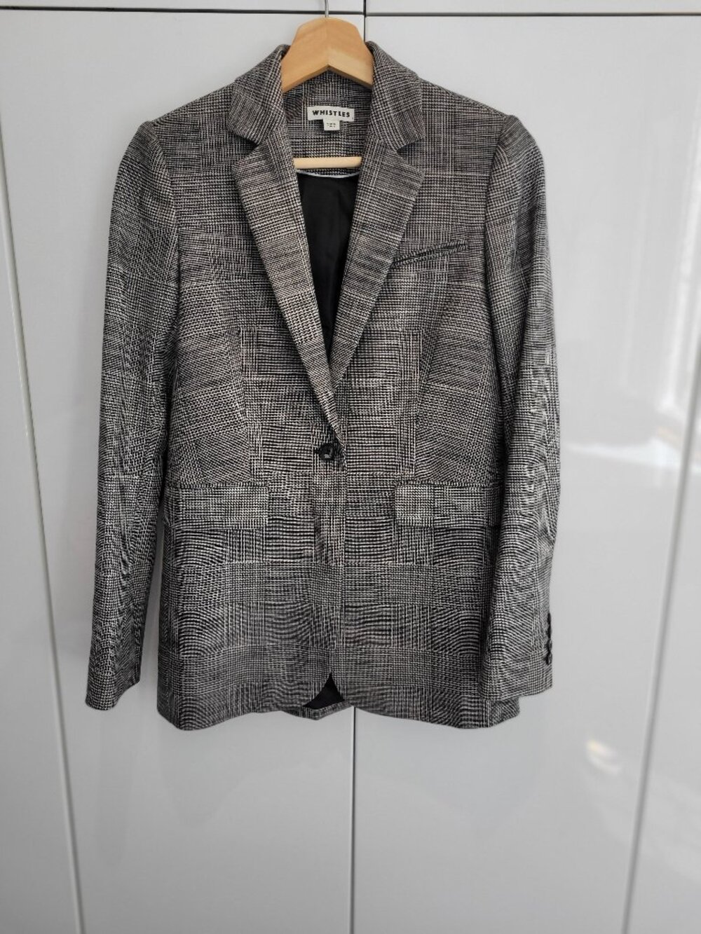 Whistles Women's Glen Plaid Blazer Size 2 US